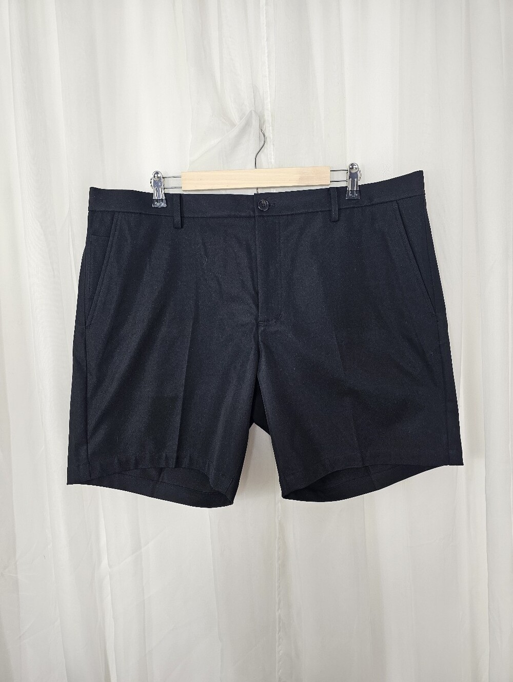 7 For All Mankind Tech Series Performance Shorts Black Size 38 New With Tag